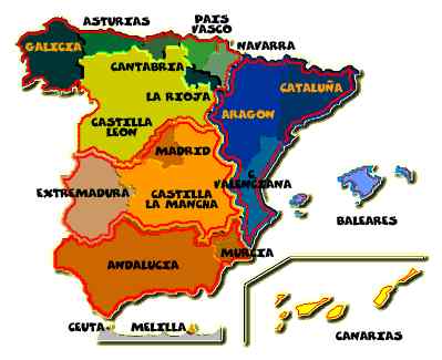 mapa autonómico de España